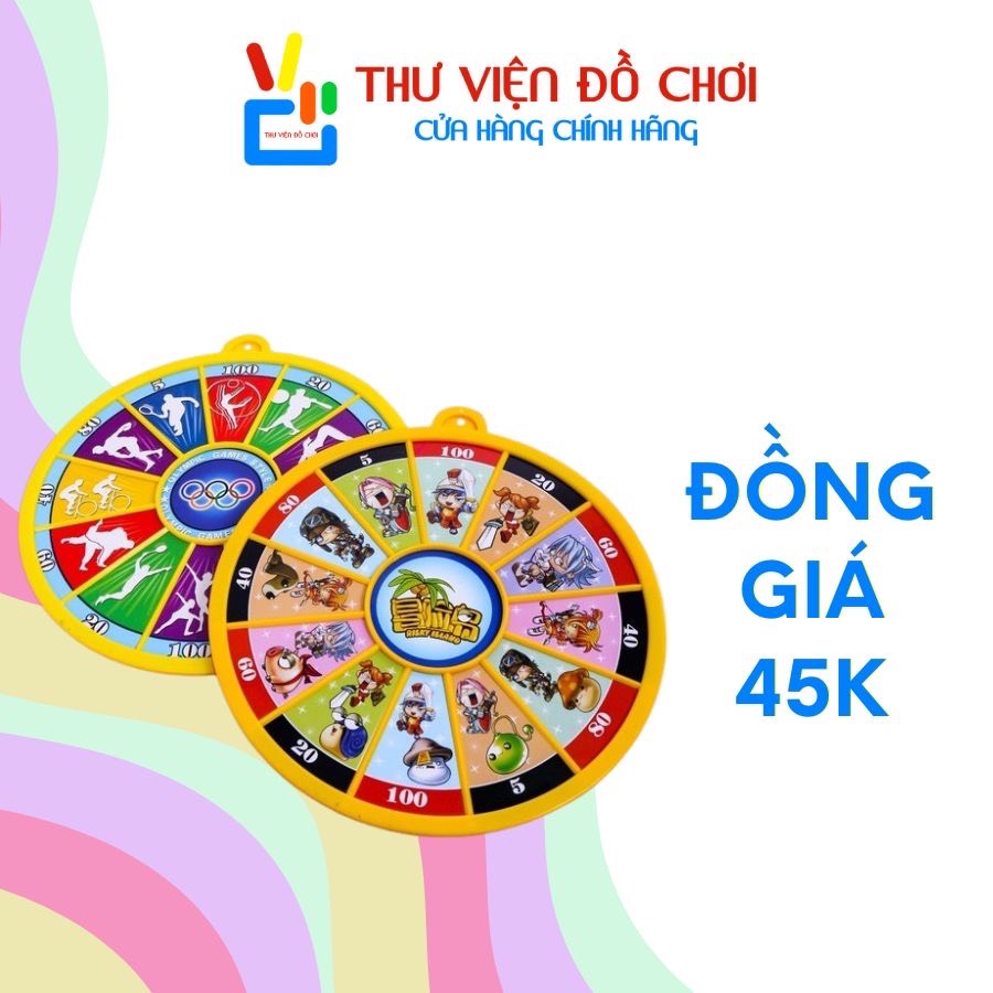 Bộ Ném Phi Tiêu Nam Châm 2 Mặt An Toàn Cho Bé ( Đường Kính 30cm )