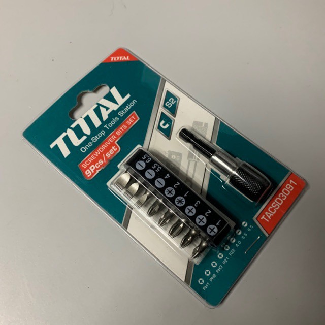 Bộ 9 đầu tua vít TACSD3091 TOTAL
