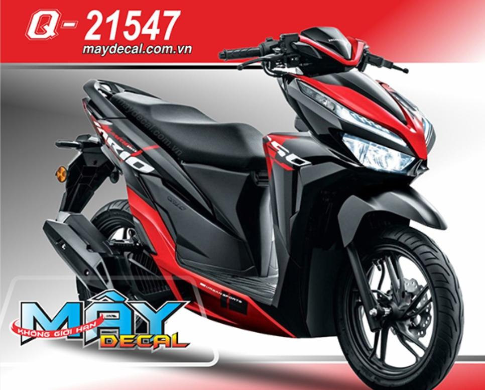 Tem rời Vario 150 đỏ đen 2018