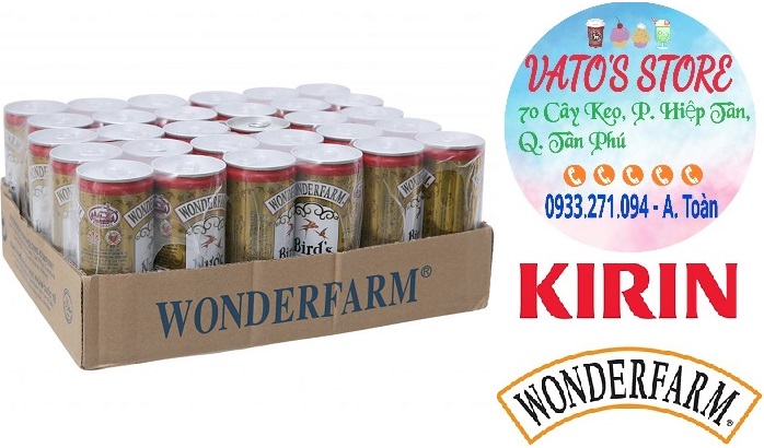 Thùng 30 lon nước yến ngân nhĩ wonderfarm 240ml / lốc 6 lon nước yến ngân nhĩ wonderfarm 240ml