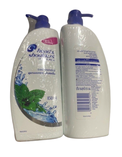 Dầu Gội Head & Shoulder cool menthol bạc hà mát rượi 850ml