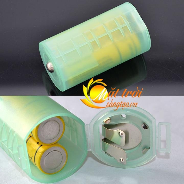 Bộ 2 adapter chuyển đổi pin tiểu AA thành pin đại D