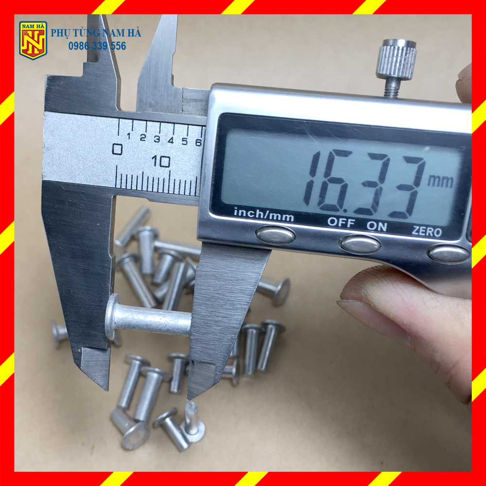 50gr Đinh nhôm tán đường kính thân phi 4 và phi 5