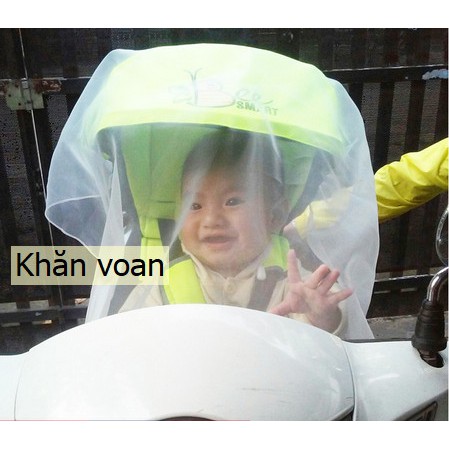 [Hoàn tiền 6%] Khăn voan khăn von che bụi chắn gió cho bé Sơ Sinh