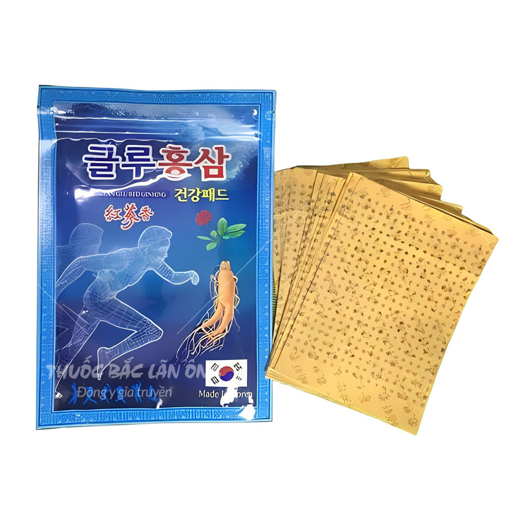 Cao dán hồng sâm Hàn Quốc (Túi 20 miếng)