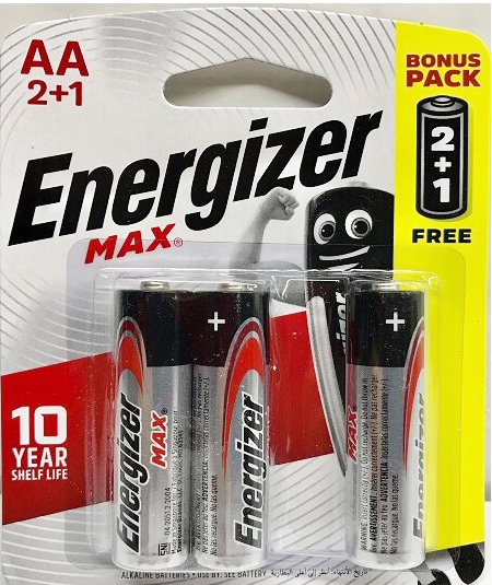 Pin AA Energizer Alkaline Max - Pin Tiểu E91 Vỉ 3 Viên