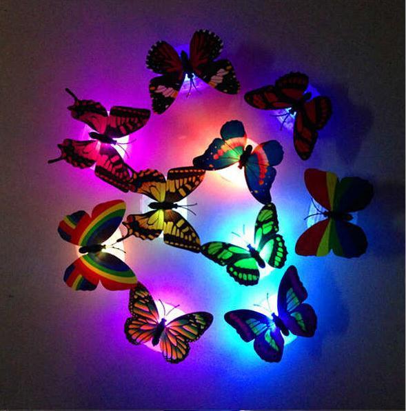 [HCM]COMBO 3 ĐÈN LED BƯỚM PHÁT QUANG DÁN TƯỜNG