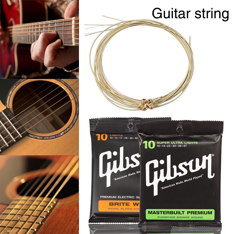 Gibson Acoustic / Electric Guitar Strings Gibson Tali Gitar Akustik / Elektrik Gibson St Super Light Long Life with Great Tone