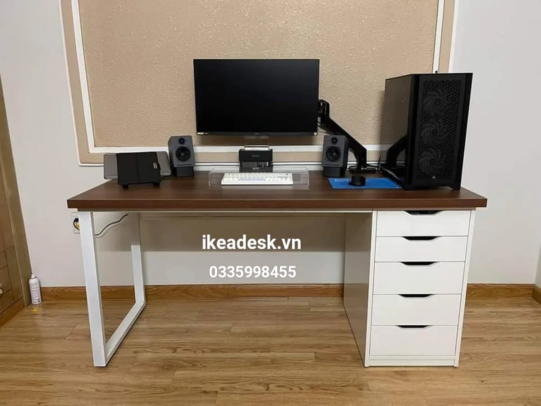 Bàn làm việc Ikea 1 hộc tủ