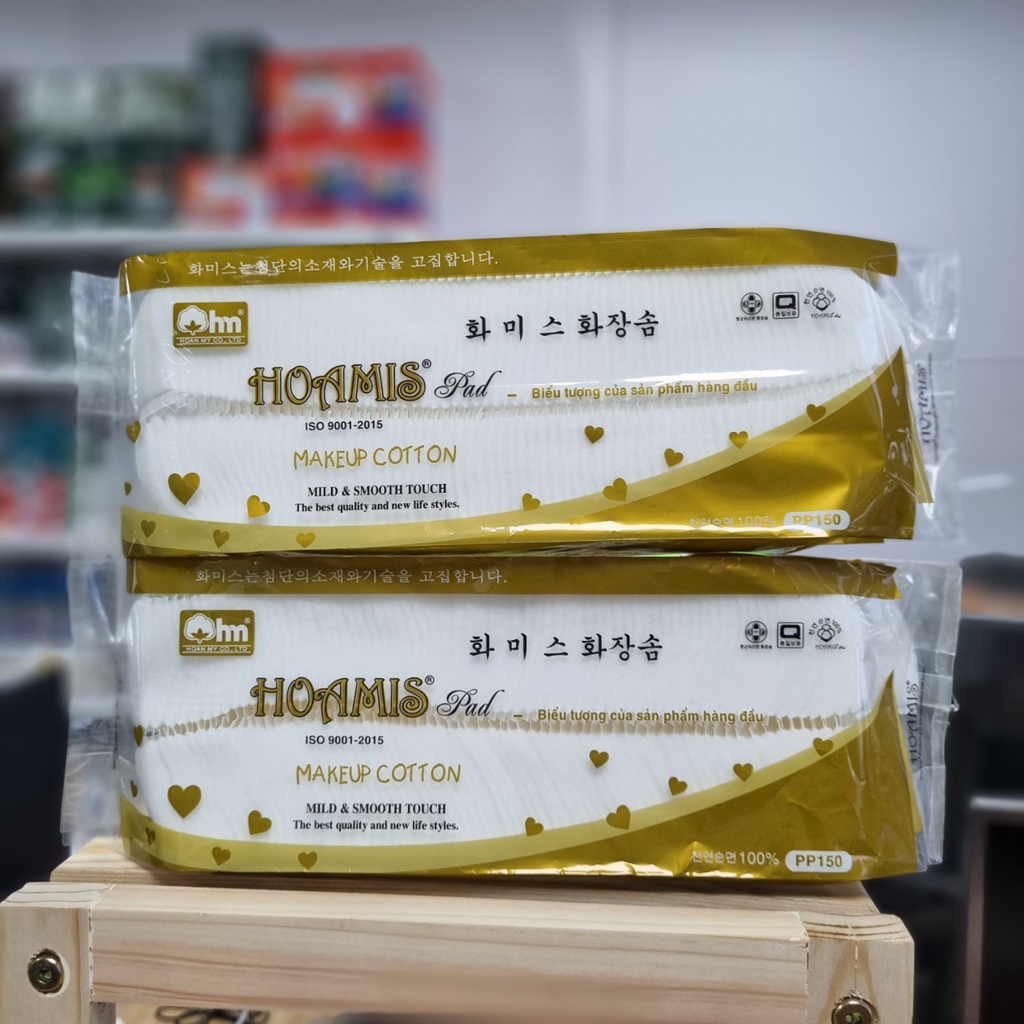 HOAMIS Pad Makeup Cotton PP150 (140 pads) - Remove makeup Pads - mild and smooth touch