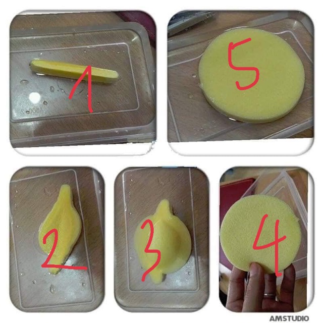 Bọt biển rửa mặt 1 túi 12 miếng