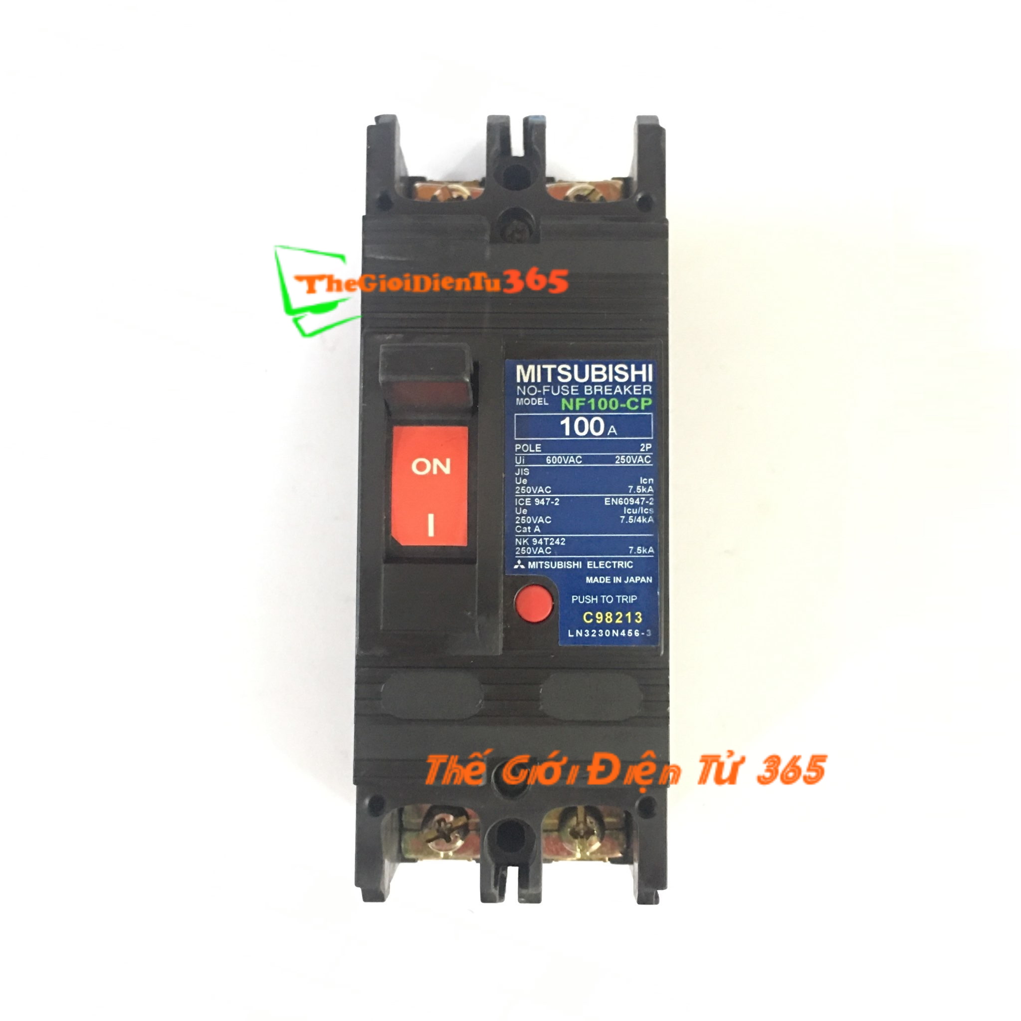 Aptomat 1 pha mitsubishi nội địa nhật 100a