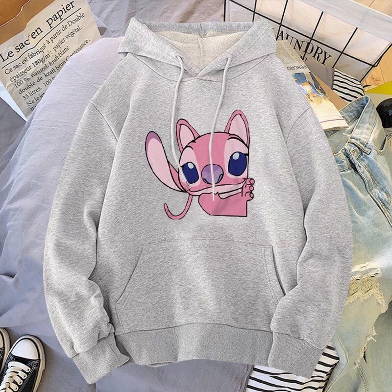 [HCM]Áo hoodie form rộng nam nữ stichh có bigsize chất nỉ bông dày dặn