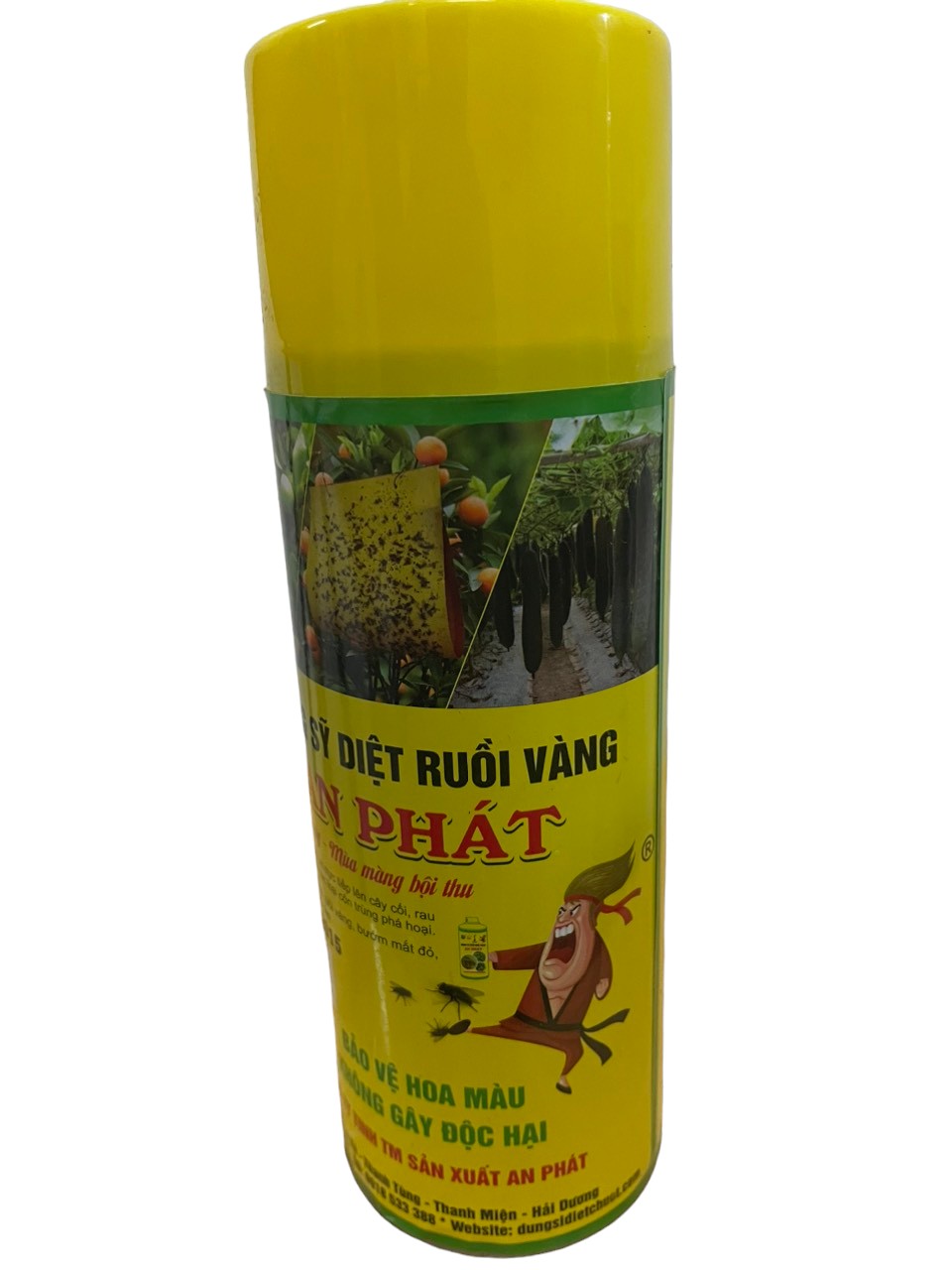 Chai xịt ruồi vàng An Phát , chai xịt bẫy ruồi vàng, ruồi đục quả.