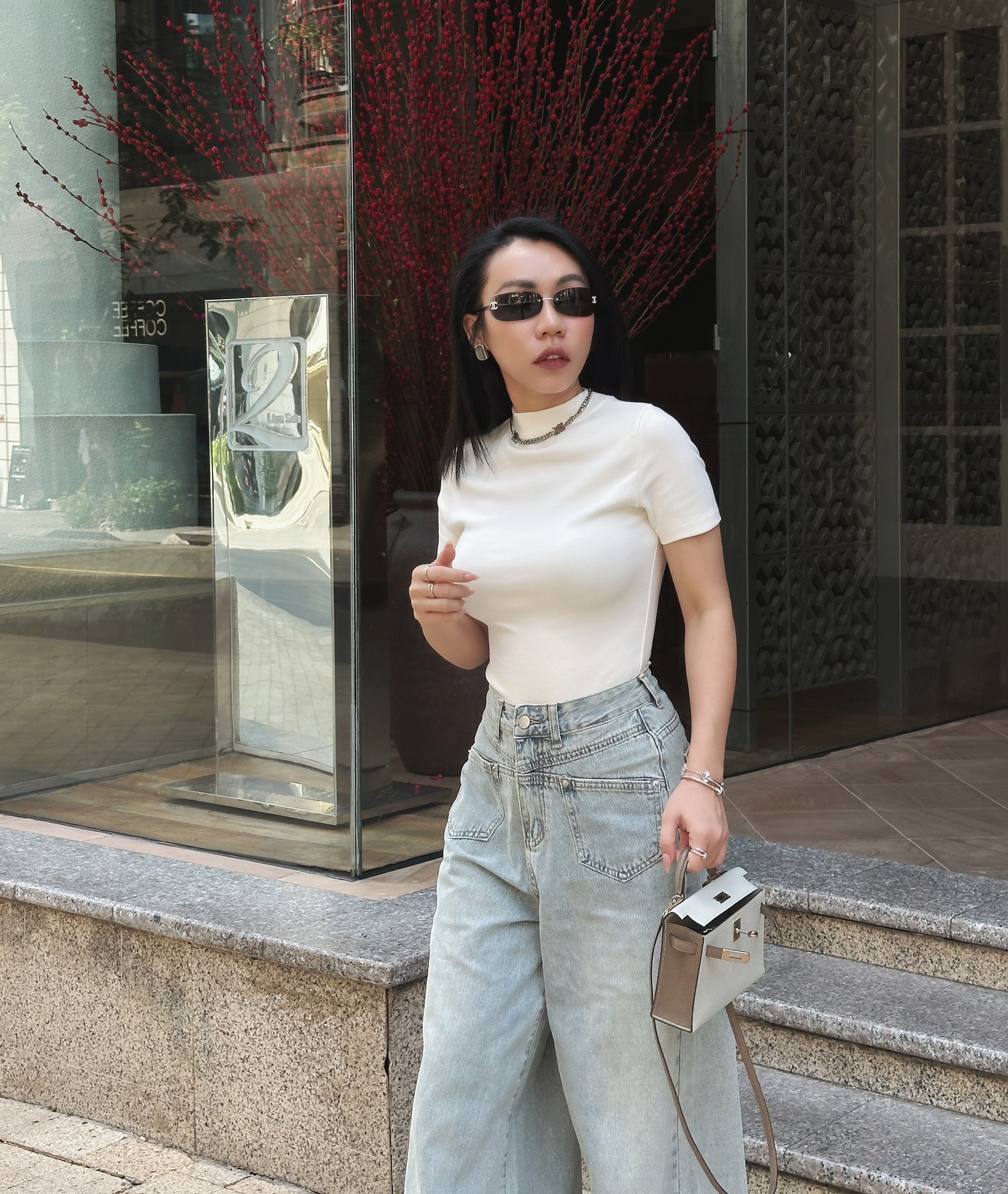 Quần jeans ống rộng túi trước BASIC ZICO JEANS