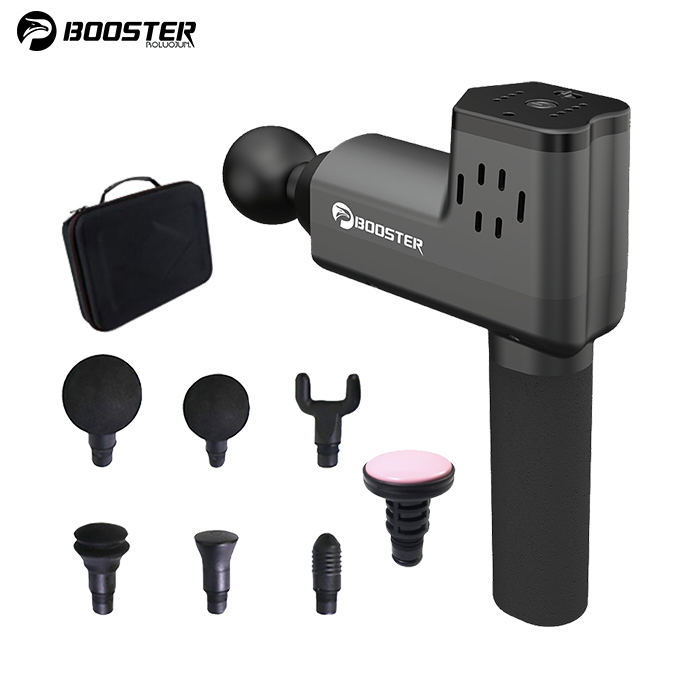 Súng massage cầm tay, máy matxa cầm tay, súng giải cơ Booster T - công suất 126W - 5 tốc độ, 6 đầu mát xa, pin sạc 2500 mah- Hàng chính hãng| OKBUY