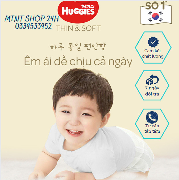 Tã dán Huggies thin and soft size L46/Xl42 Miếng
