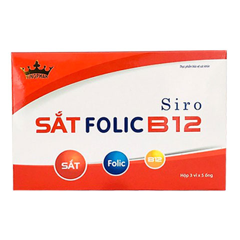 Siro Sắt Folic B12 Kingphar – Hỗ trợ giảm nguy cơ thiếu máu