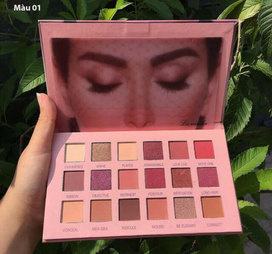 [HCM]Bảng Phấn Mắt New Nude Lameila Colour Geometry 18 Ô