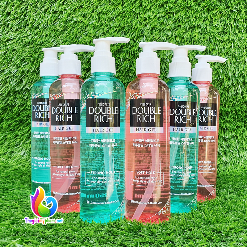 Gel Tạo Kiểu Và Giữ Nếp Tóc Double Rich 250ml