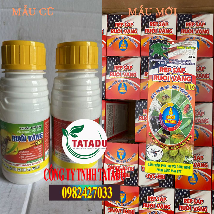 Akulagold 260ew - thuố-c đặc tr-ị ruồi vàng, sâu đục thân, rệp sáp 450ml