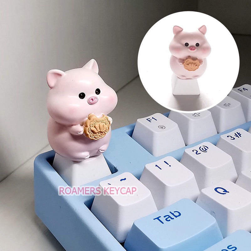 Keycap dễ thương thú cưng dễ thương R4 PBT nút bàn phím cơ