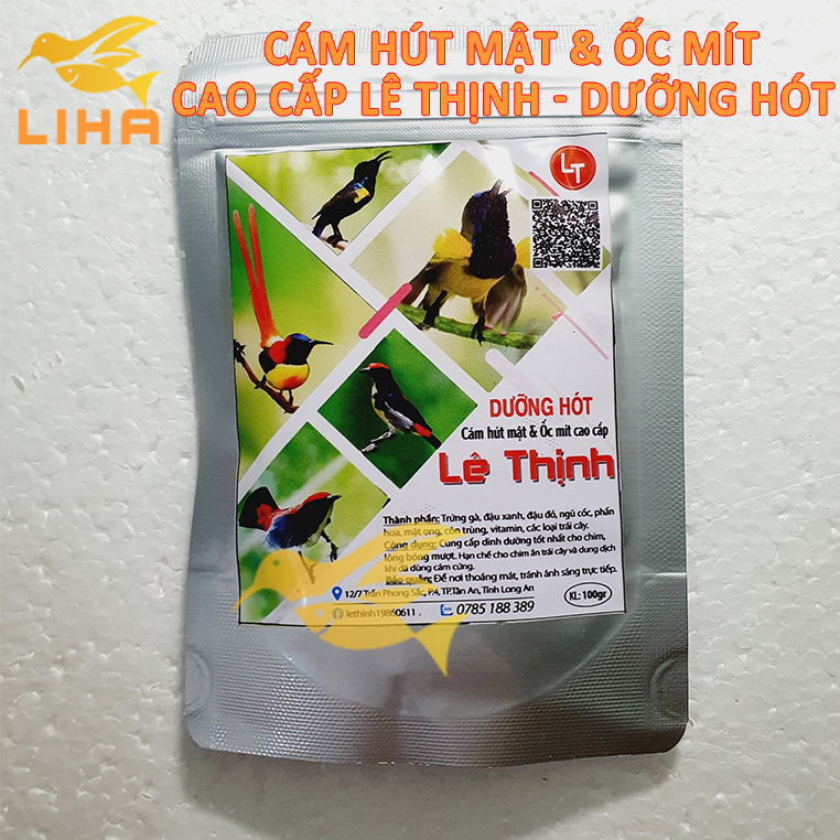 Cám Hút Mật, Ốc Mít Lê Thịnh 100gr - Cám Lê Thịnh Cao Cấp