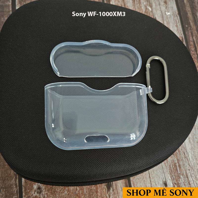 Case trong suốt Sony WF-1000XM3 kèm móc phiên bản mới