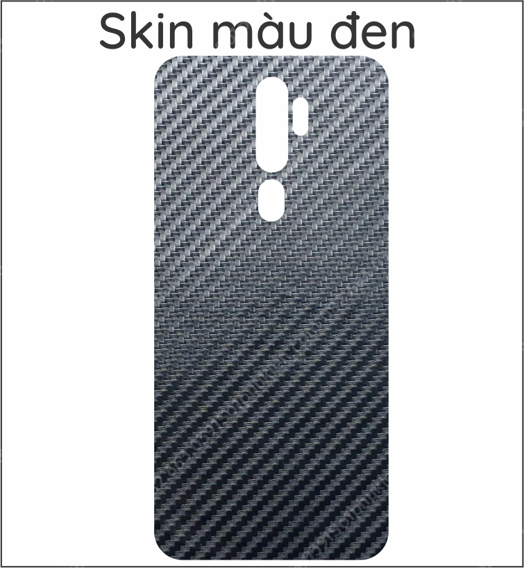 Miếng dán mặt lưng skin carbon Oppo A9 2020