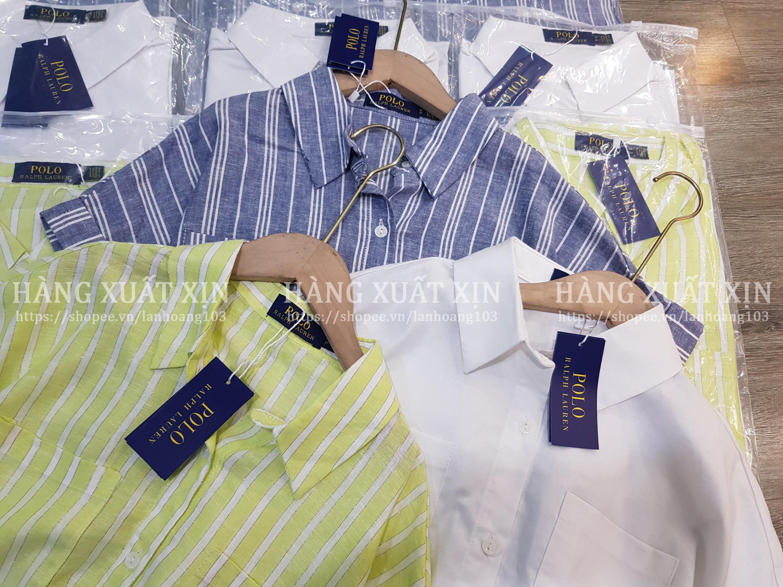 Áo sơ mi PO.LO cộc tay vải linen mềm mát