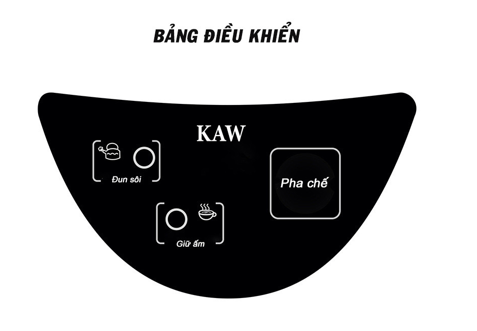 Bình Thủy Điện Đun Nước Nóng KAW 5.8L - Phíc Đun Nước Nóng Công Nghệ Mới - Bình Đun Nước Siêu Tốc, Tiết kiệm điện công suất 750W -Bảo hành chính hãng