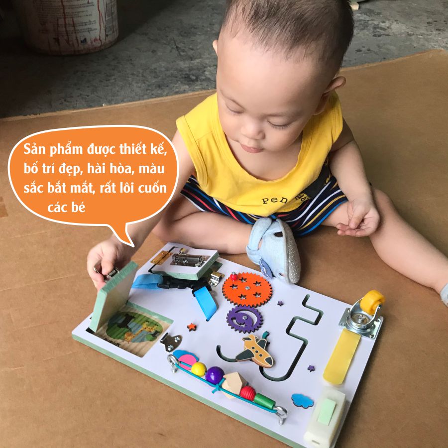 Bảng đồ chơi busy mini cho bé, nhỏ gọn
