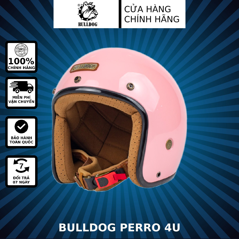 Mũ bảo hiểm Bulldog 4U - Màu Hồng