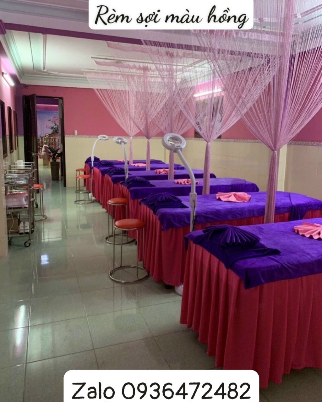 Rèm Sợi Trang Trí Spa 3M*3M CAO CẤP