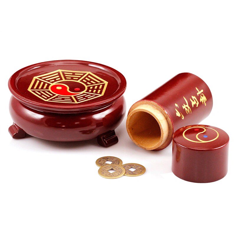 Đài Lục Hào gieo quẻ âm dương cỡ đại 11cm