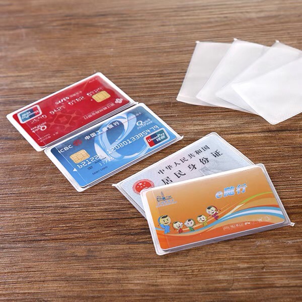 Combo 10 túi bọc thẻ căn cước, đựng thẻ ngân hàng, vỏ bọc bảo quản thẻ cccd atm, thẻ sinh viên , thẻ tín dụng, phù hợp với nhiều đối tượng