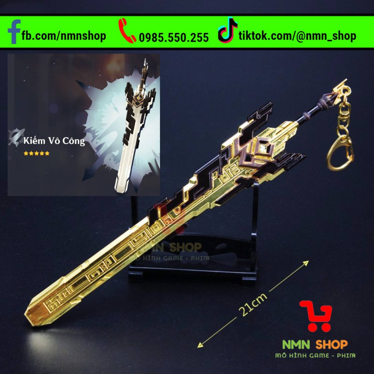 Mô hình game Genshin Impact - The Unforged (K.iếm Vô Công) 21cm