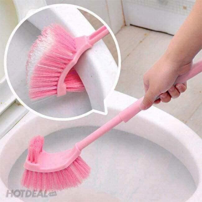 Cây cọ rửa bồn cầu, chổi chà toilet 2 đầu thông minh