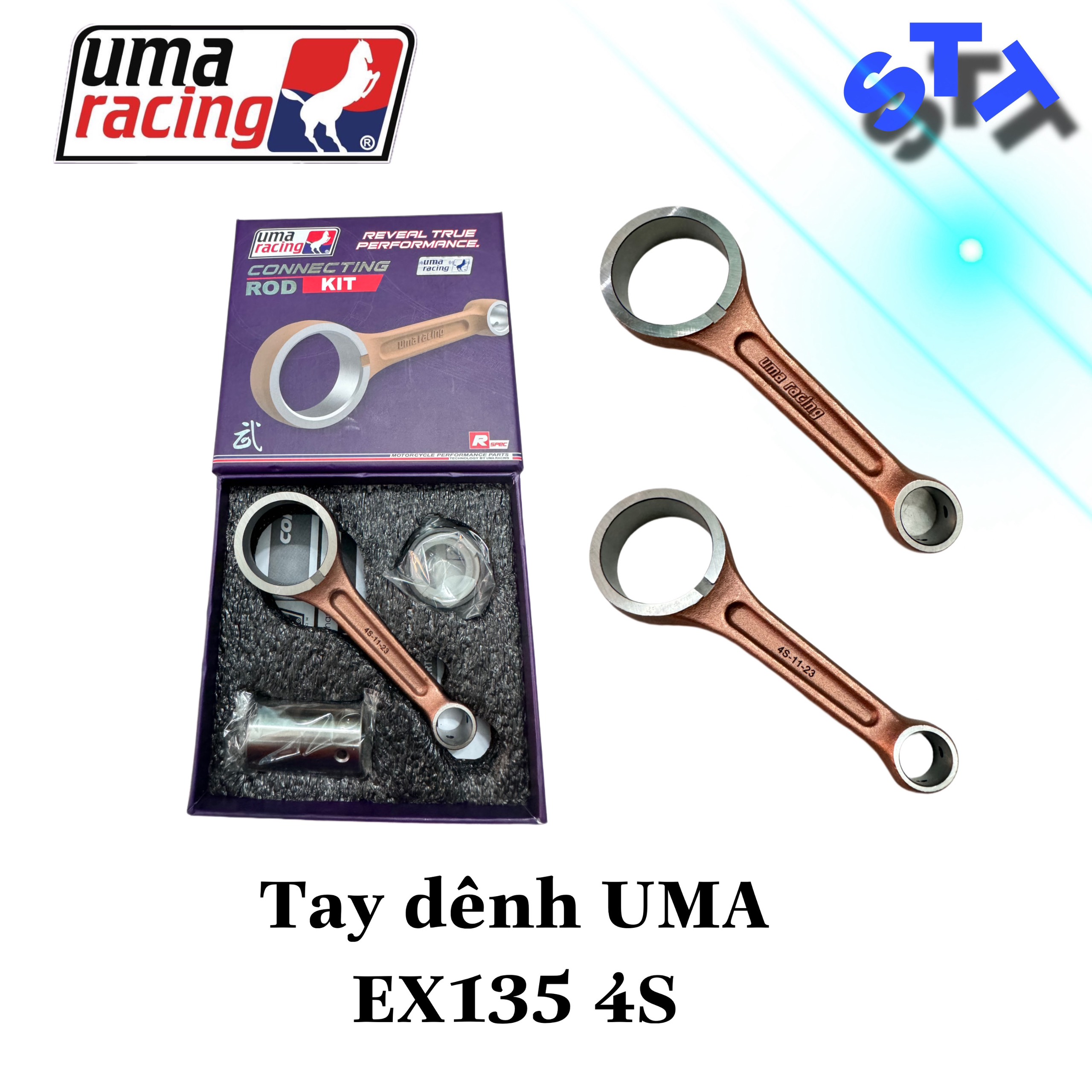 Tay dênh UMA ( EX 4số / EX 5số / EX 150 / Winner / EX 155 ) Full  bộ ắc rế đầy đủ - Size Zin