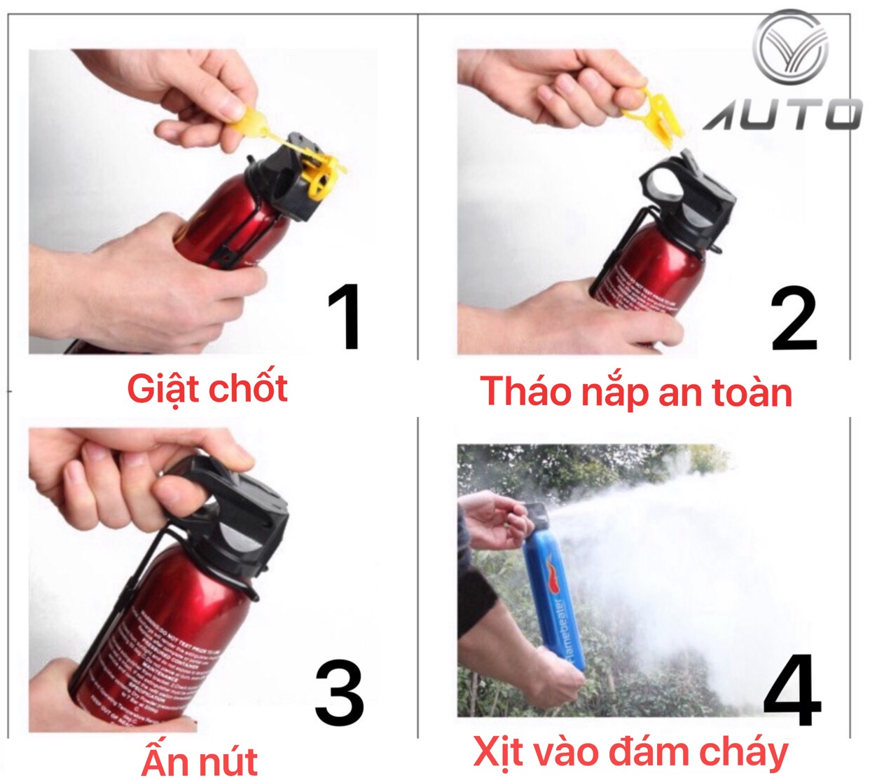 Bình cứu hỏa mini cho ô tô, xe hơi Flamebeater