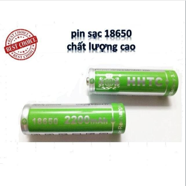Bộ 2 pin sạc 3.7V 18650