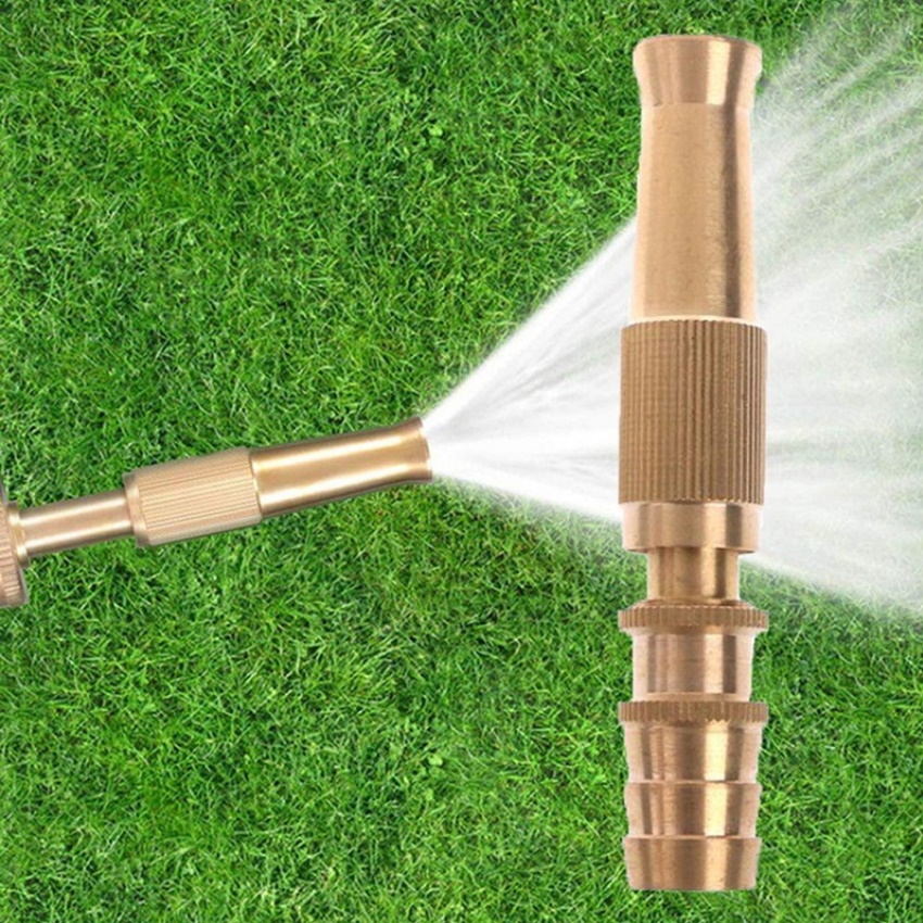 Vòi xịt tưới cây, vòi xịt rửa xe, bộ dây và vòi xịt tăng áp rửa xe  587621-1 (dây vàng - nối đai mới )
