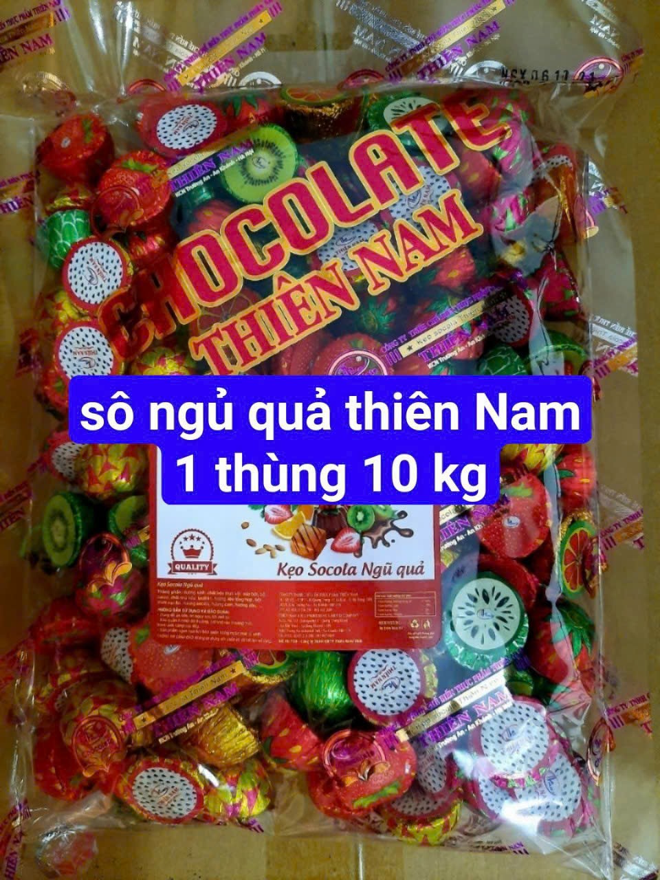 SOCOLA TẾT HÌNH TRÁI CÂY GÓI 1KG