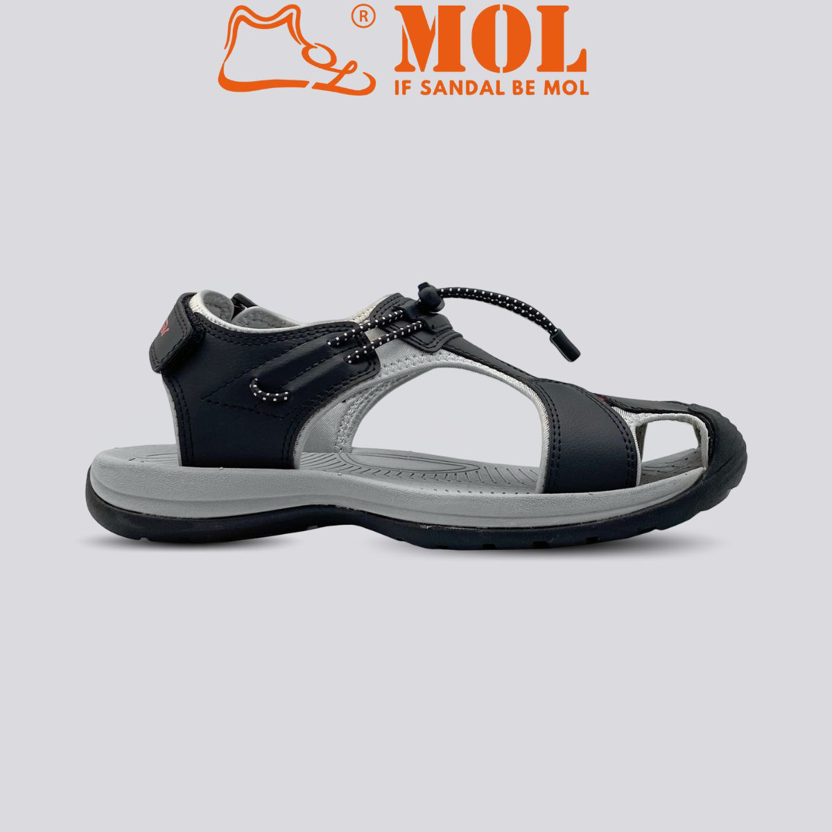 Sandal nam quai bít mũi hiệu Vento SD7609B màu đen