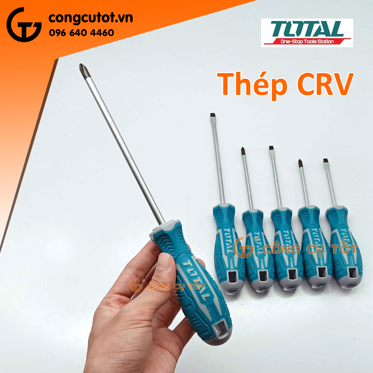 Bộ 6 tua vít Total THT250606
