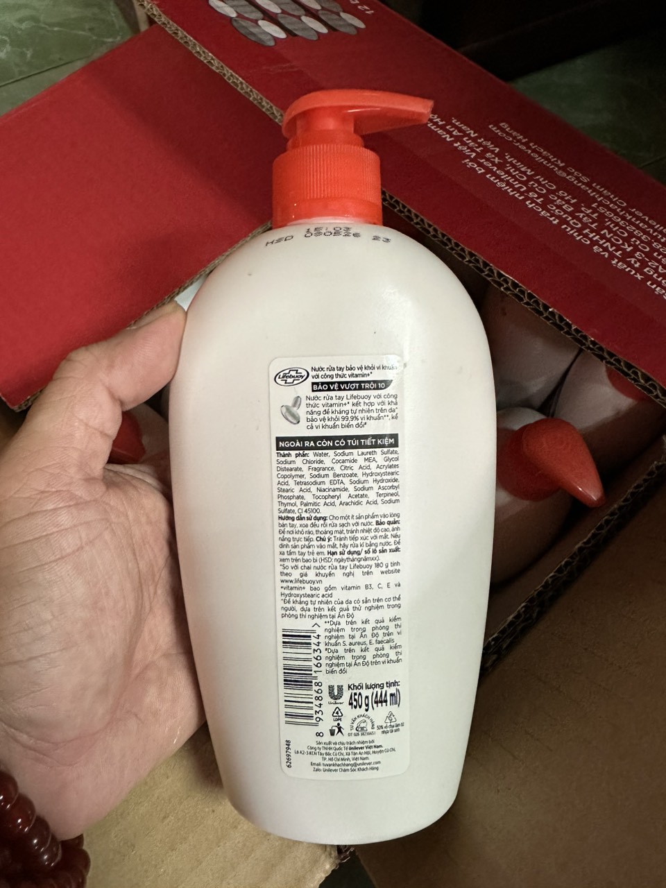 CHAI RỬA TAY LIFEBUOY 500G