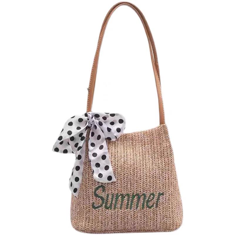 Túi cói SUMMER phong cách vintage siêu hót
