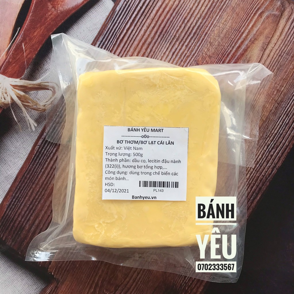 Bơ Thơm/Bơ Lạt/Margarine Cái Lân 500g - PL143