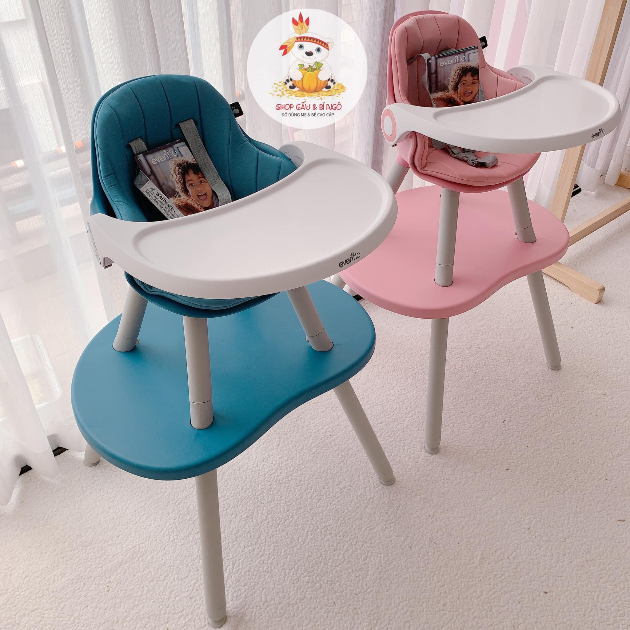 [CHÍNH HÃNG] Ghế ăn dặm Evenflo Peanut 3in1