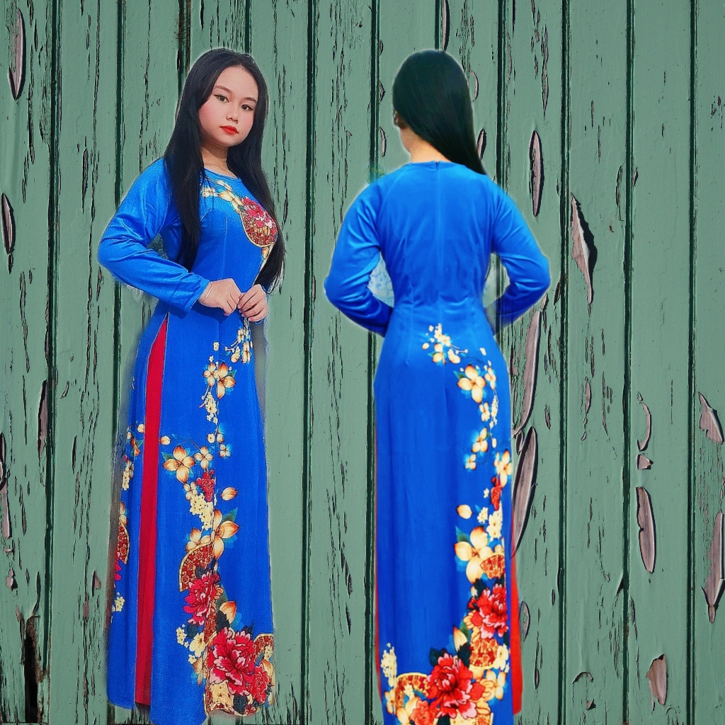ÁO DÀI TRUYỀN THỐNG (NHUNG LA150-A5)